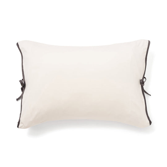 Fuwaro Cooling Pillow Cover Bicolor Wave Ivory X Dark Gray