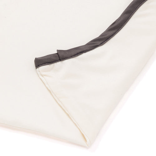 Fuwaro Cooling Pillow Cover Bicolor Wave Ivory X Dark Gray