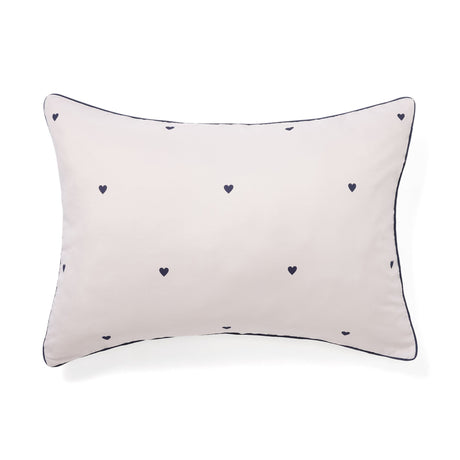 Fuwaro Cooling Pillow Cover Heart  Pink X Navy