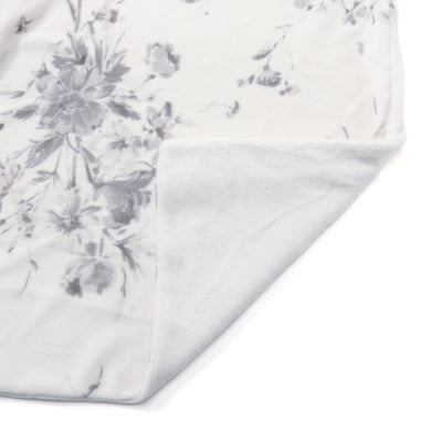 WARMY Botanical Flower Comforter Case Single Grey