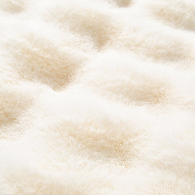 WARMY Pocomoko Fur Comforter Case Single White