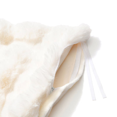 WARMY Pocomoko Fur Comforter Case Single White