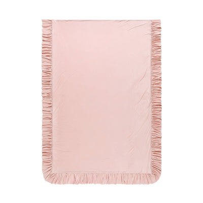 Warmy Argan Oil Frill Comforter Case  Double Pink