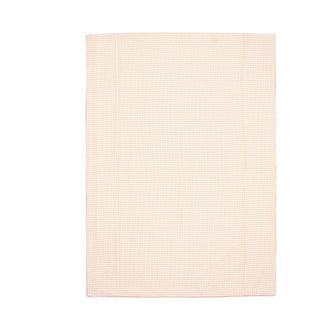 Sheer Check Comforter Single White X Orange