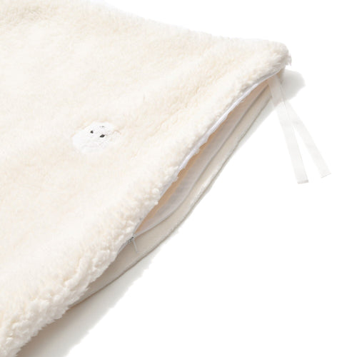 Warmy Poodle X Boa Duvet Cover Single Ivory