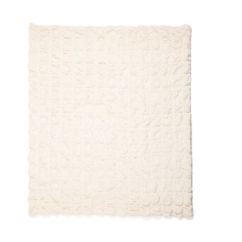 Warmy Square Quilt Duvet Cover Single Ivory