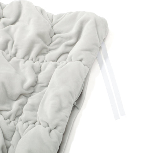 Warmy Square Quilt Duvet Cover Double Gray