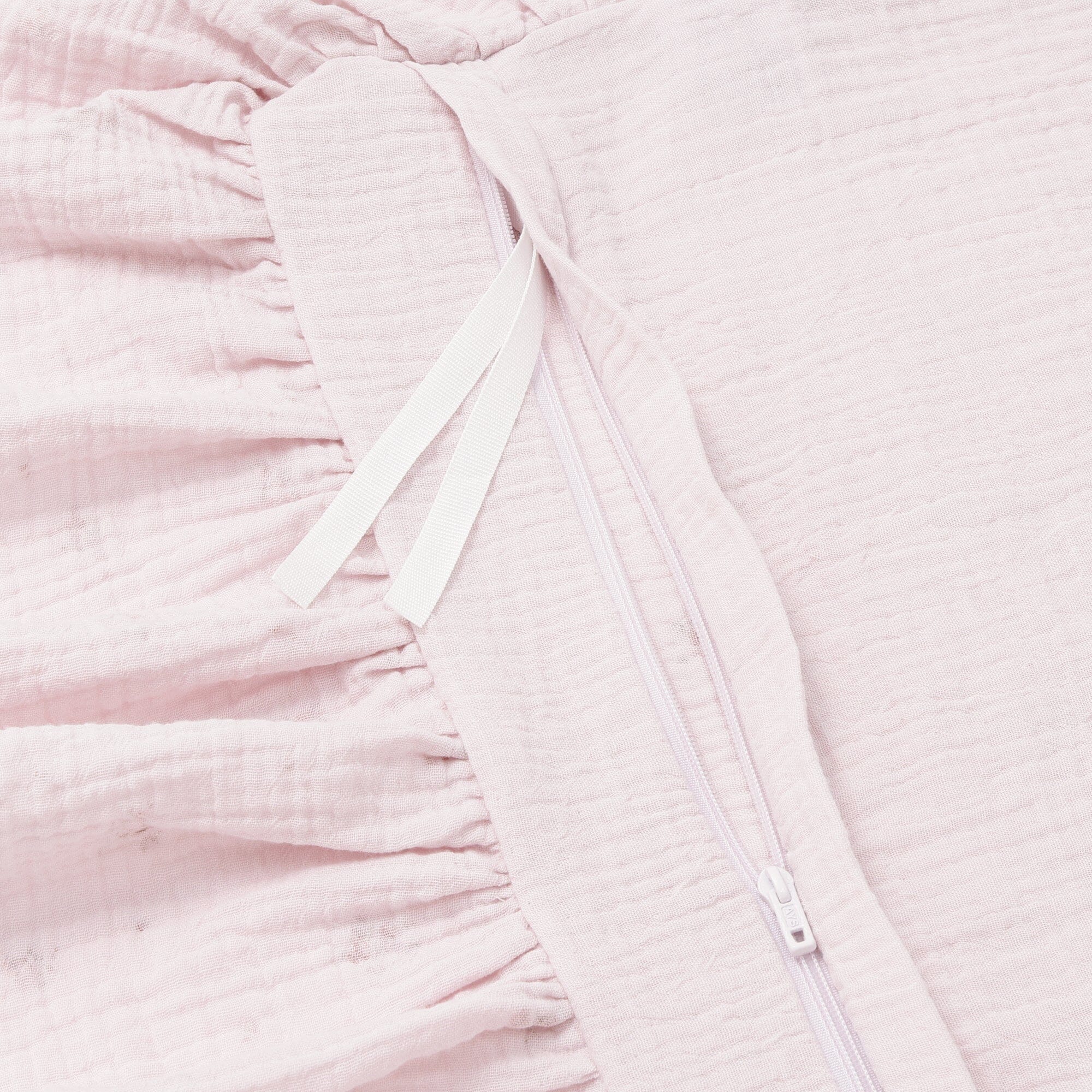 Frill Gauze Small Flower Comforter Case Single Pink