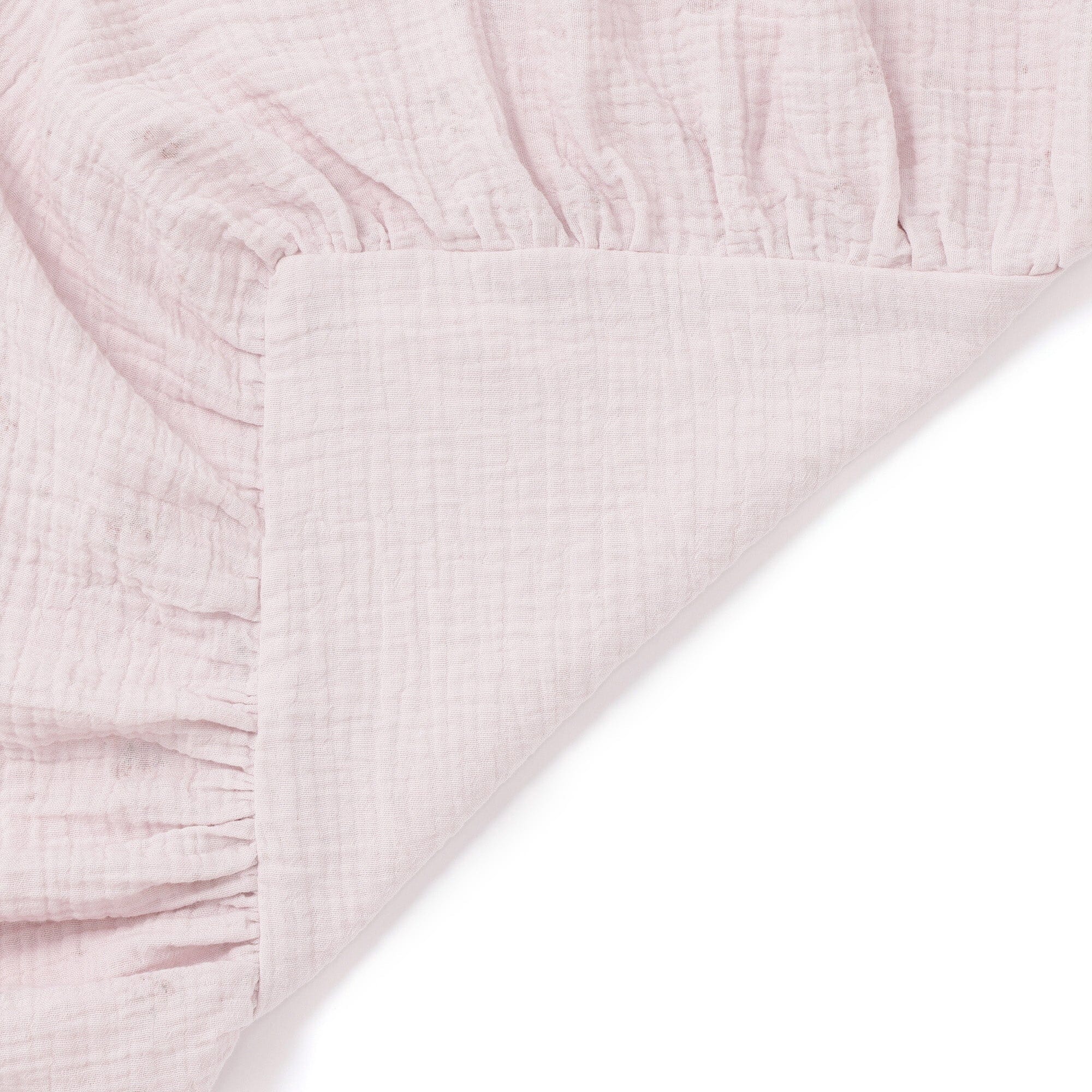 Frill Gauze Small Flower Comforter Case Double Pink