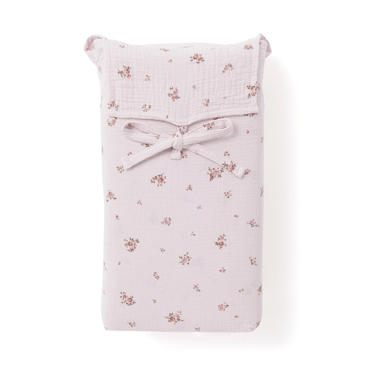 Frill Gauze Small Flower Comforter Case Double Pink