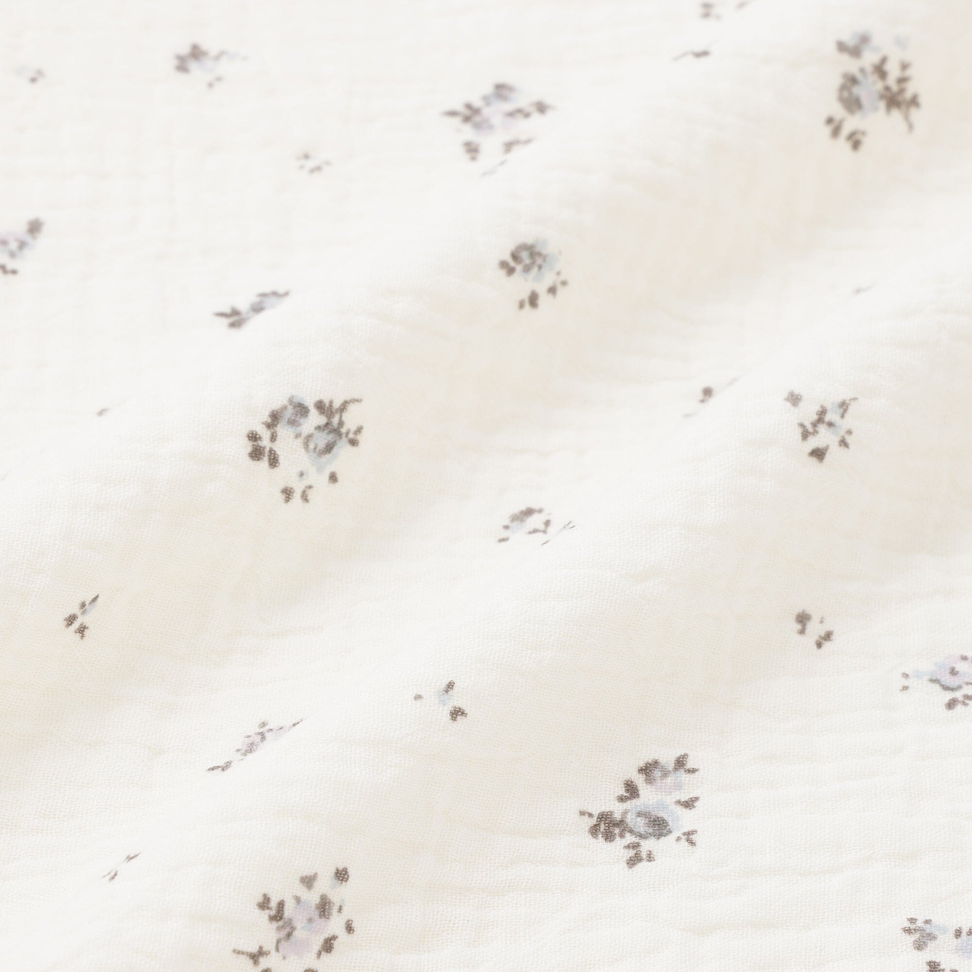 Frill Gauze Small Flower Comforter Case Double Gray