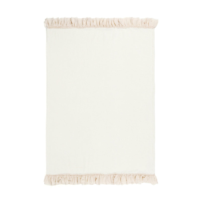 Howamoko Frill Throw (Lap Blanket) 1700 X 1300 Ivory