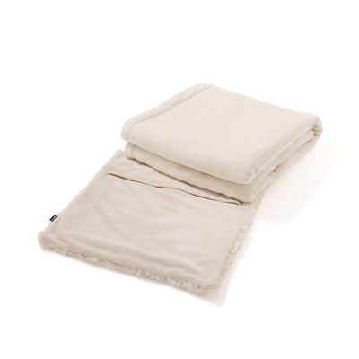 Cushion throw (lap blanket) 1400 x 1000 Ivory