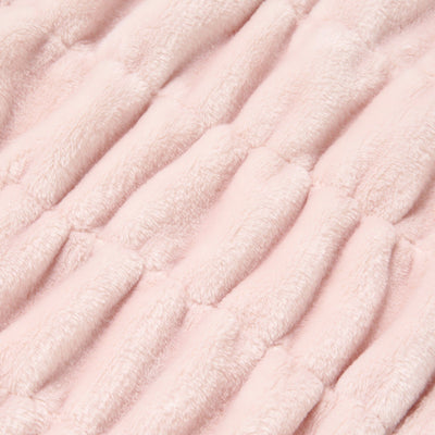 Fluffy Ripple Throw (Knee Blanket) 1500 x 800 Pink