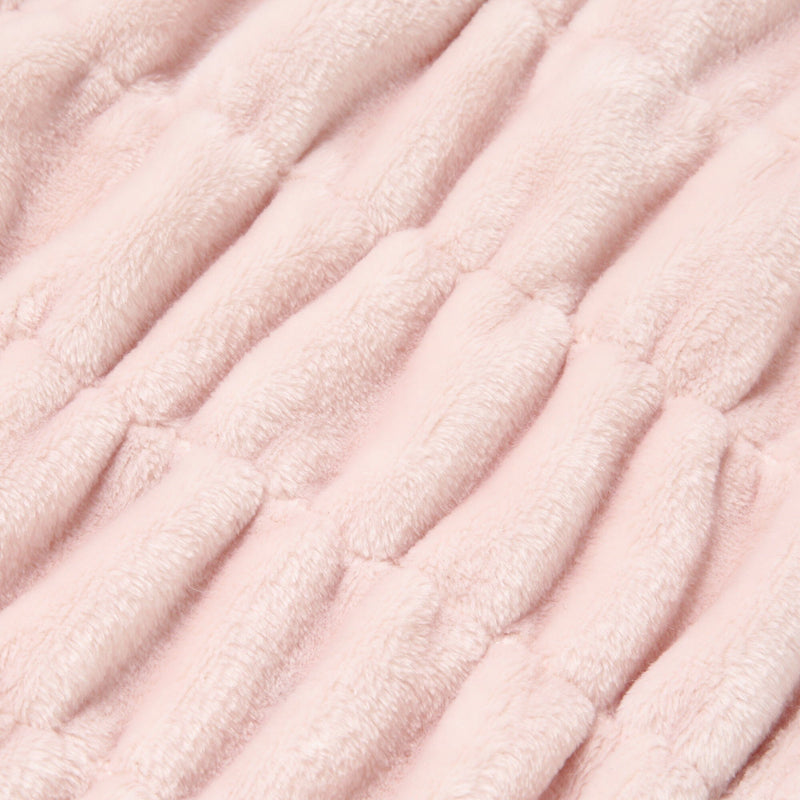 Fluffy Ripple Throw (Knee Blanket) 1700 x 1300 Pink