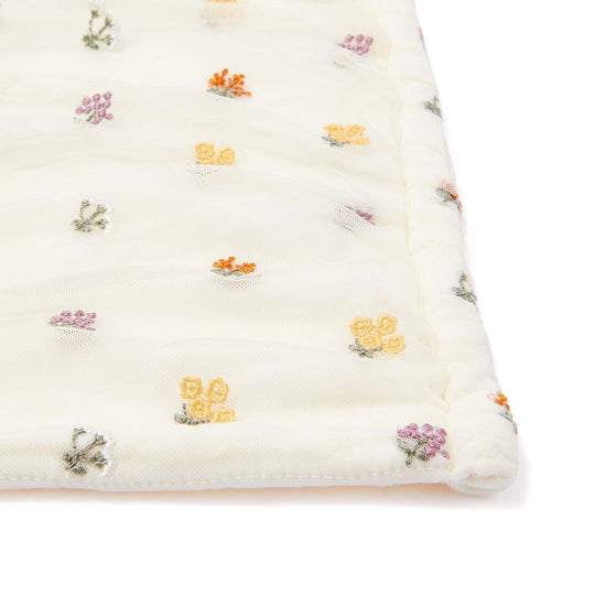 Tulle Embroidery Throw 1400 X 1000 Ivory