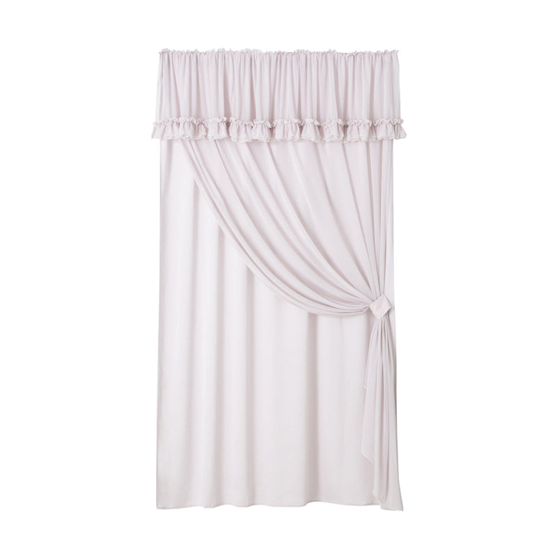 Frill Valance Curtain 2000 x 1000 Light Pink