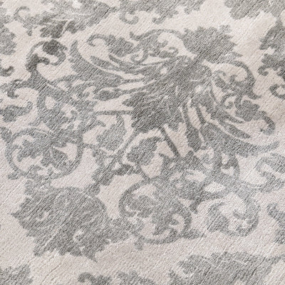 Damask Viscose Rug M 2000 × 1400 Light Gray