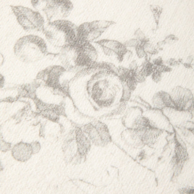 Design Print Mat Classic Flower Light Grey