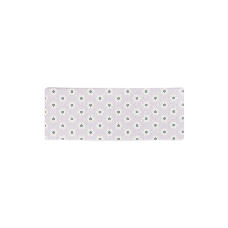 PVC Kitchen Mat Tile Small Pink