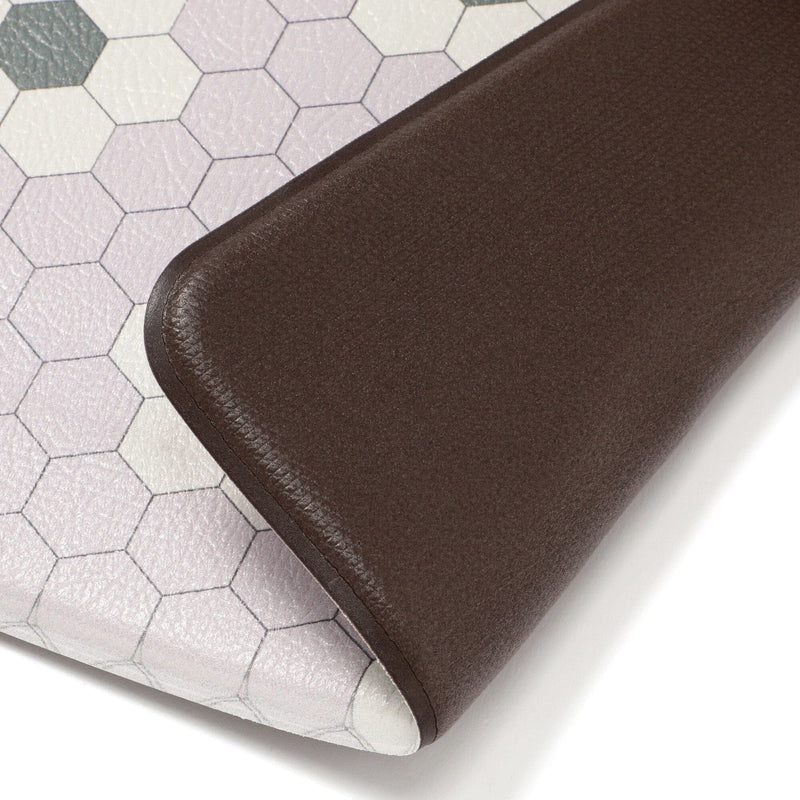 PVC Kitchen Mat Tile Small Pink