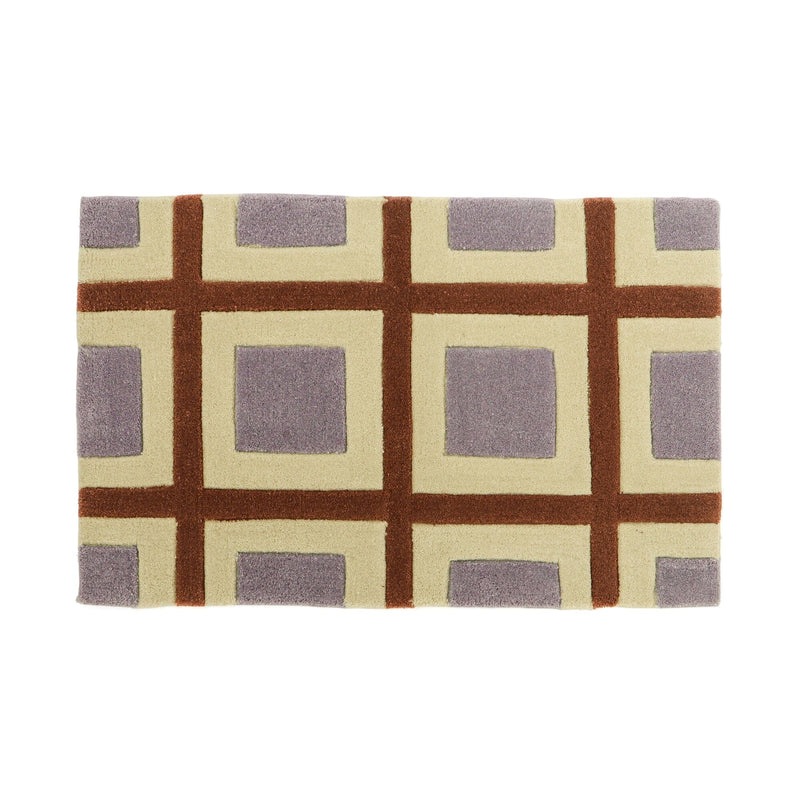 Geometry Mat 800X500 Purple X Brown