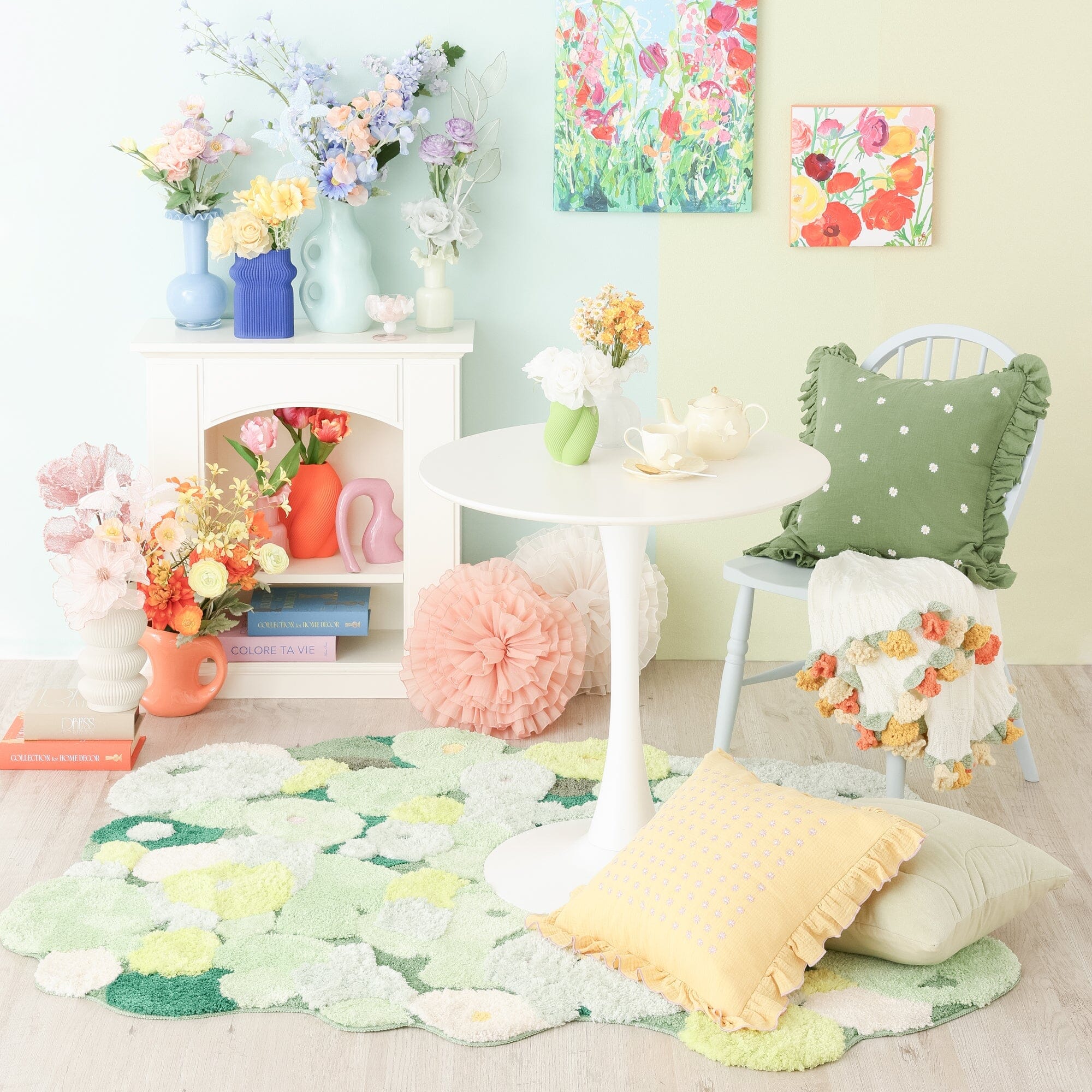 Floraison Rug 1700X1300 Green