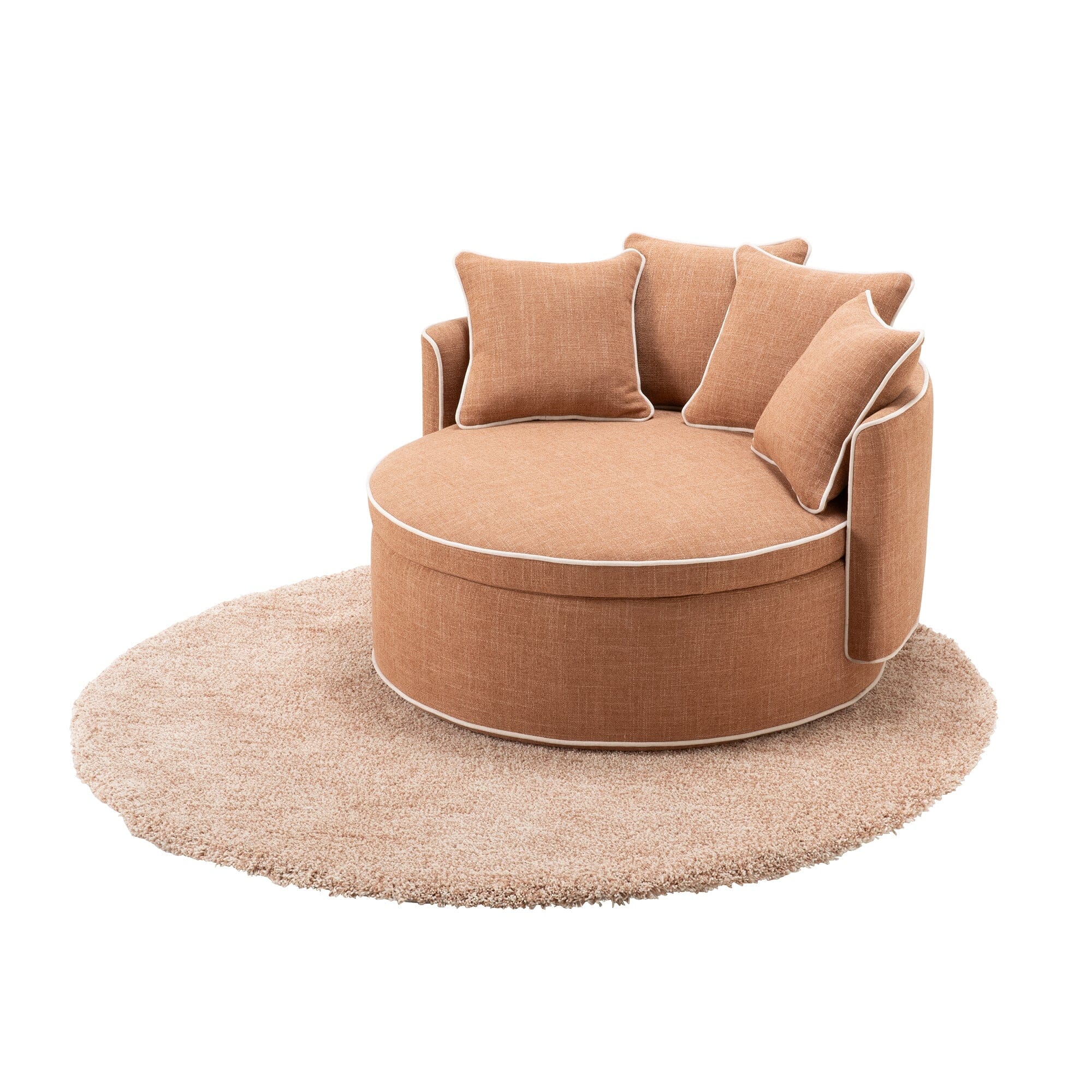 Filare Round Rug Φ1500 Light Brown X Light Beige