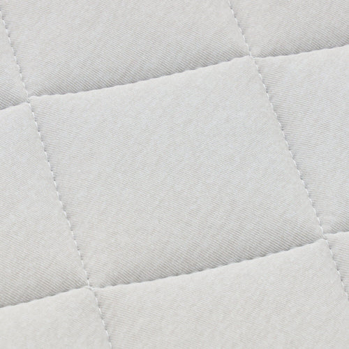 Cool Quilt Rug With Frills Medium Light Gray
