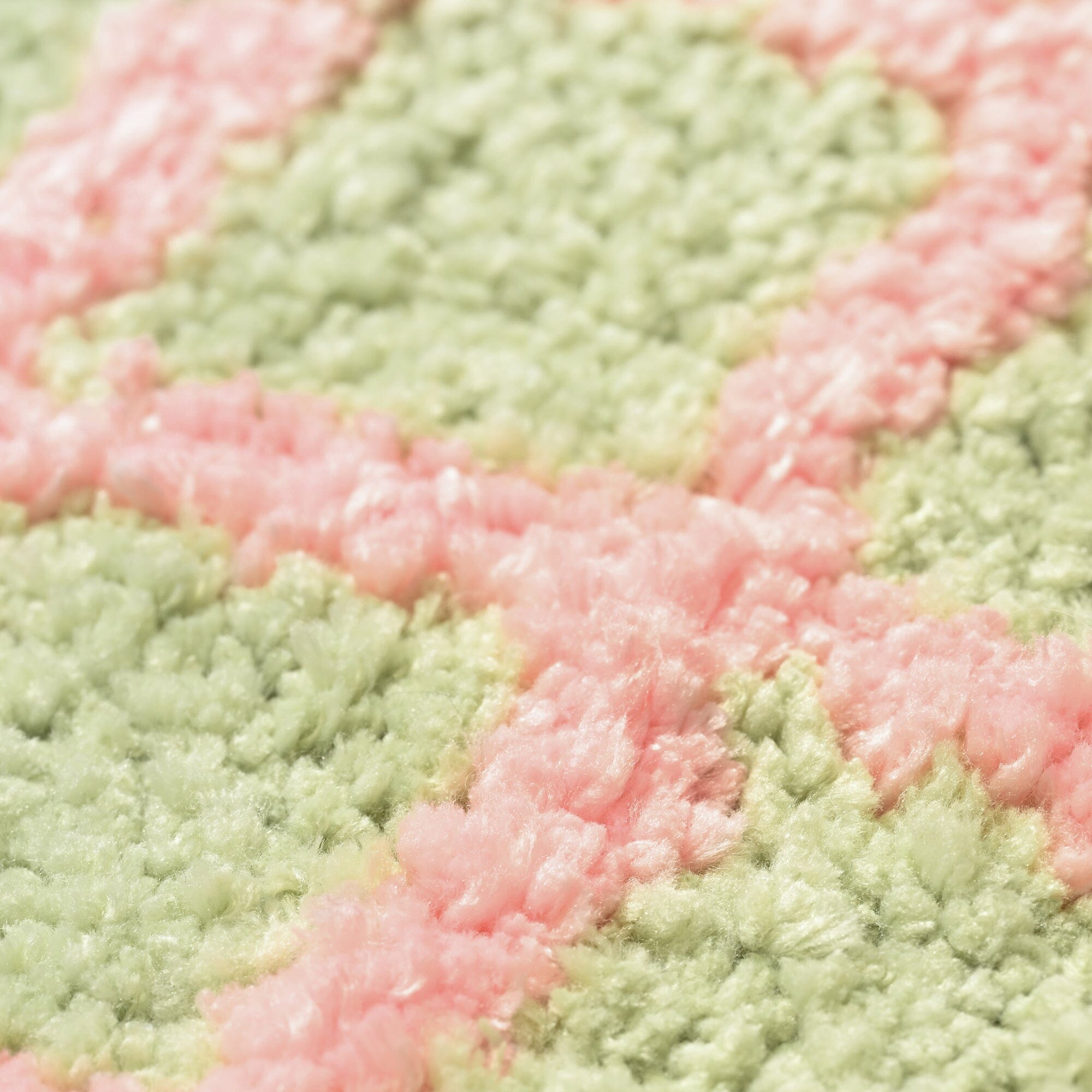 Mini Mat Windowpane Pink X Light Green