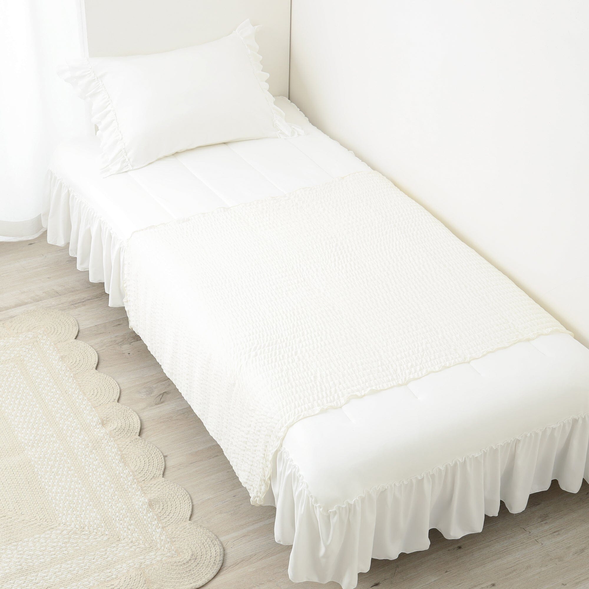 Cool Ripple Blanket Half Size 1000 X 1400  White
