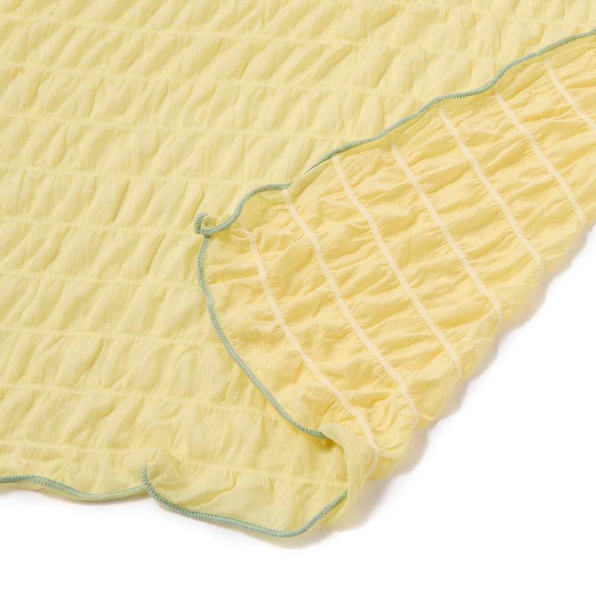 Cool Ripple Blanket Single 1400 X 2000  Yellow X Light Green