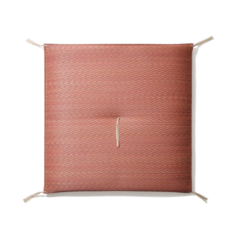 Bicolor Igusa Cushion  600×550 Pink