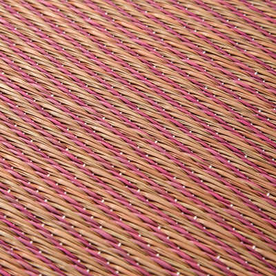 Bicolor Igusa Cushion  600×550 Pink
