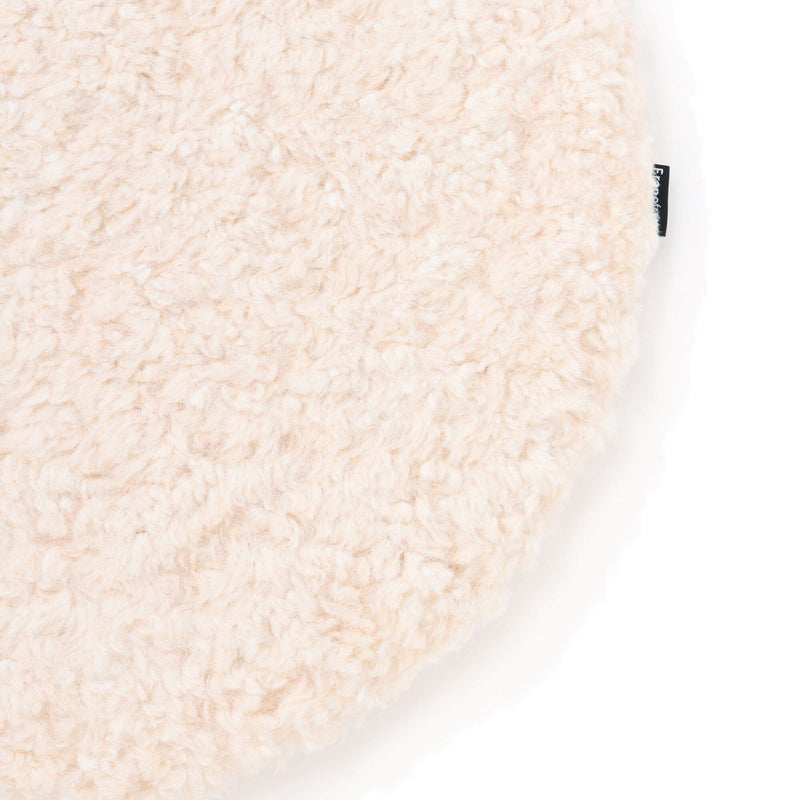 Sheep boa seat cushion φ400 Ivory