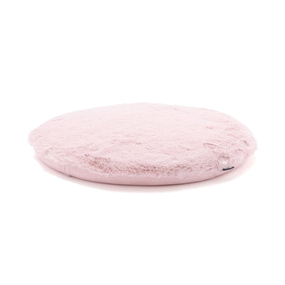 Glitter fur seat cushion φ400 pink