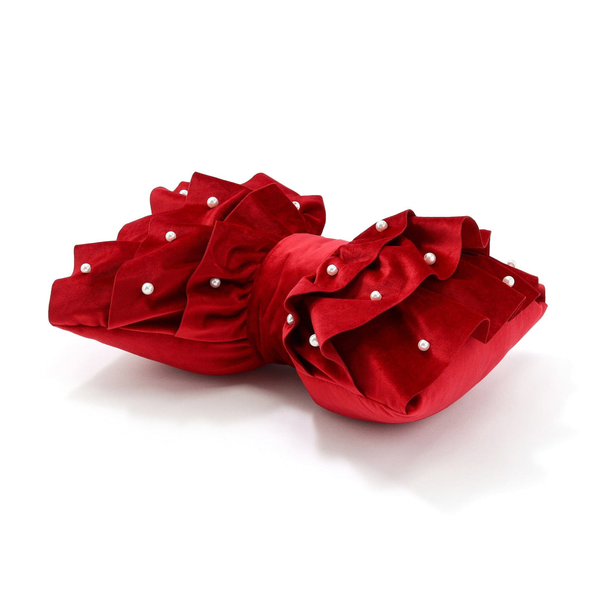 Ririyu Pearl Cushion 400 X 300  Red