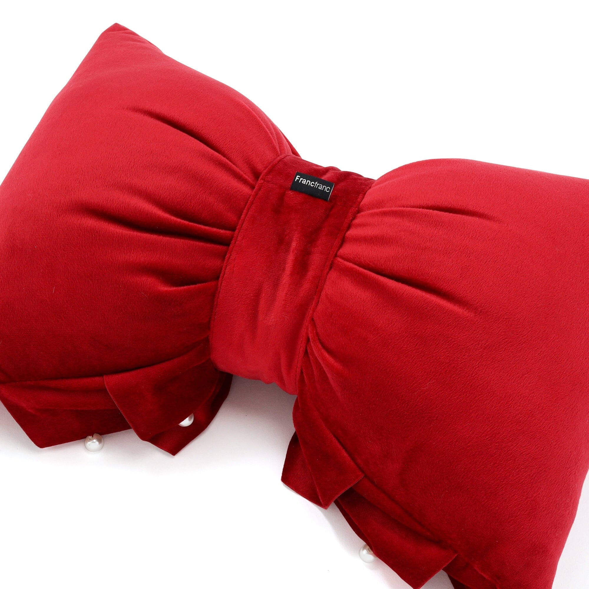 Ririyu Pearl Cushion 400 X 300  Red