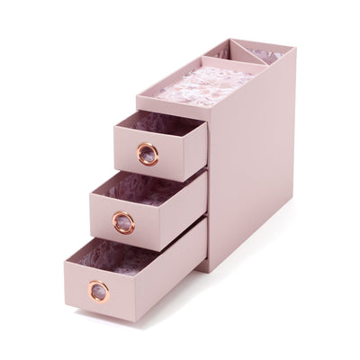 Petite 3-Drawer Chest With Pen Stand 3S Flower Pink