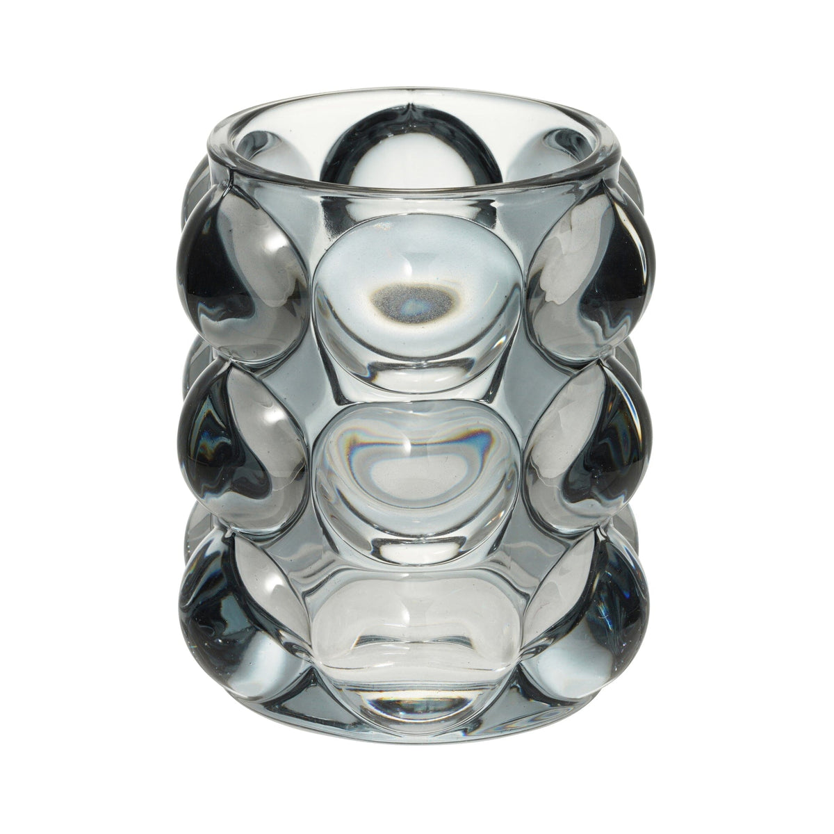 Bubble Glass Pen Holder Gray