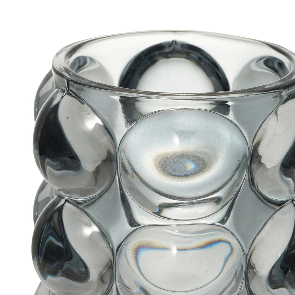 Bubble Glass Pen Holder Gray