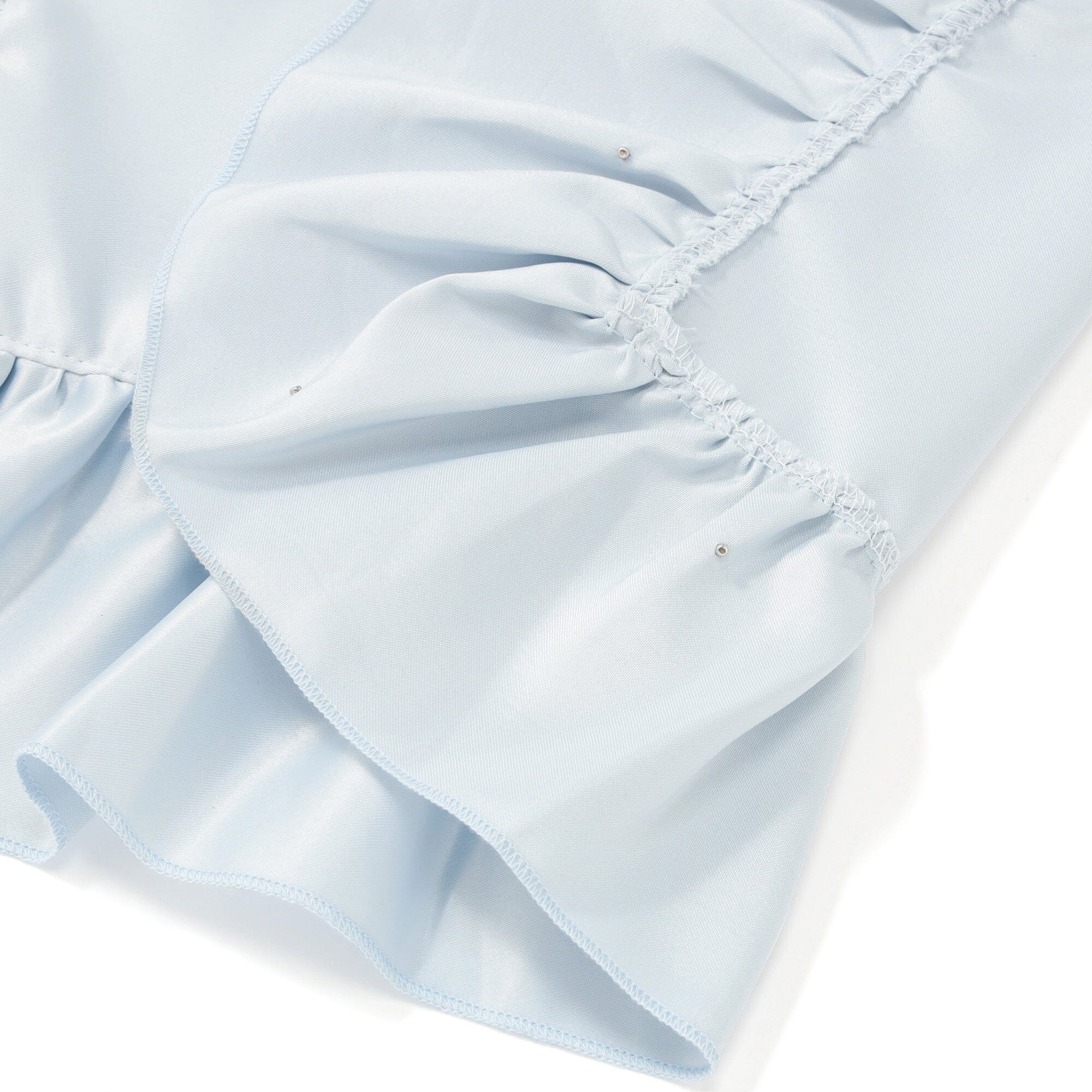 Frill Pearl Lunch Mat Light Blue