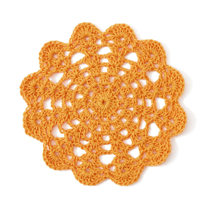 Crochet Coaster Orange