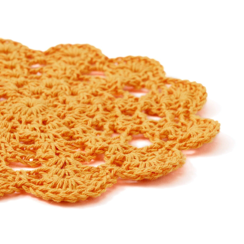 Crochet Coaster Orange