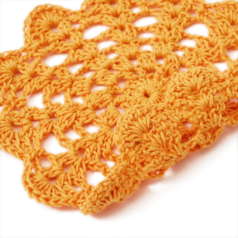 Crochet Coaster Orange