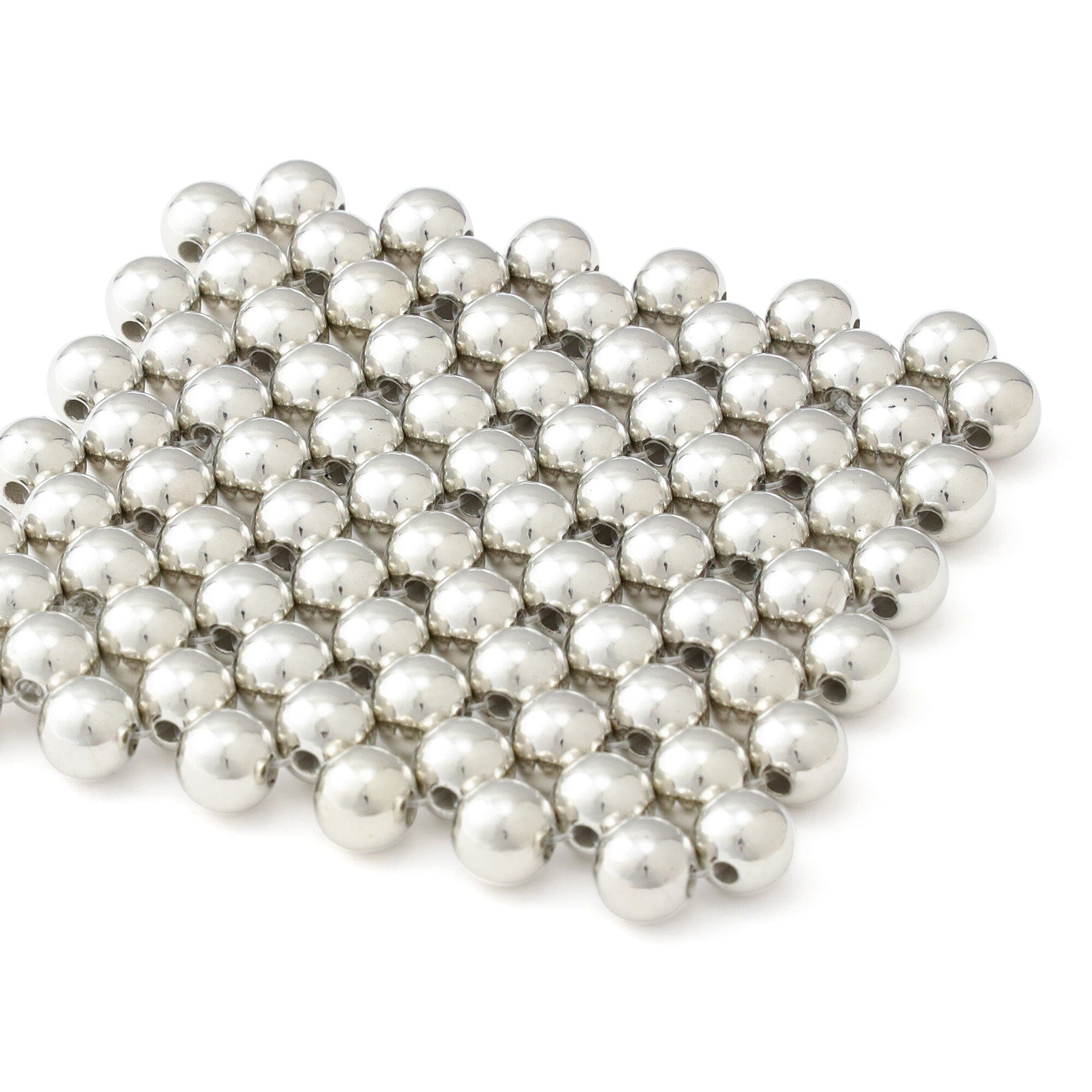 Bead Coaster Silver