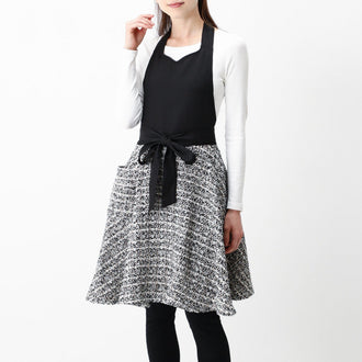 Tweed Full Apron Black