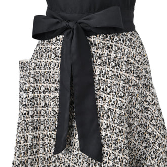 Tweed Full Apron Black