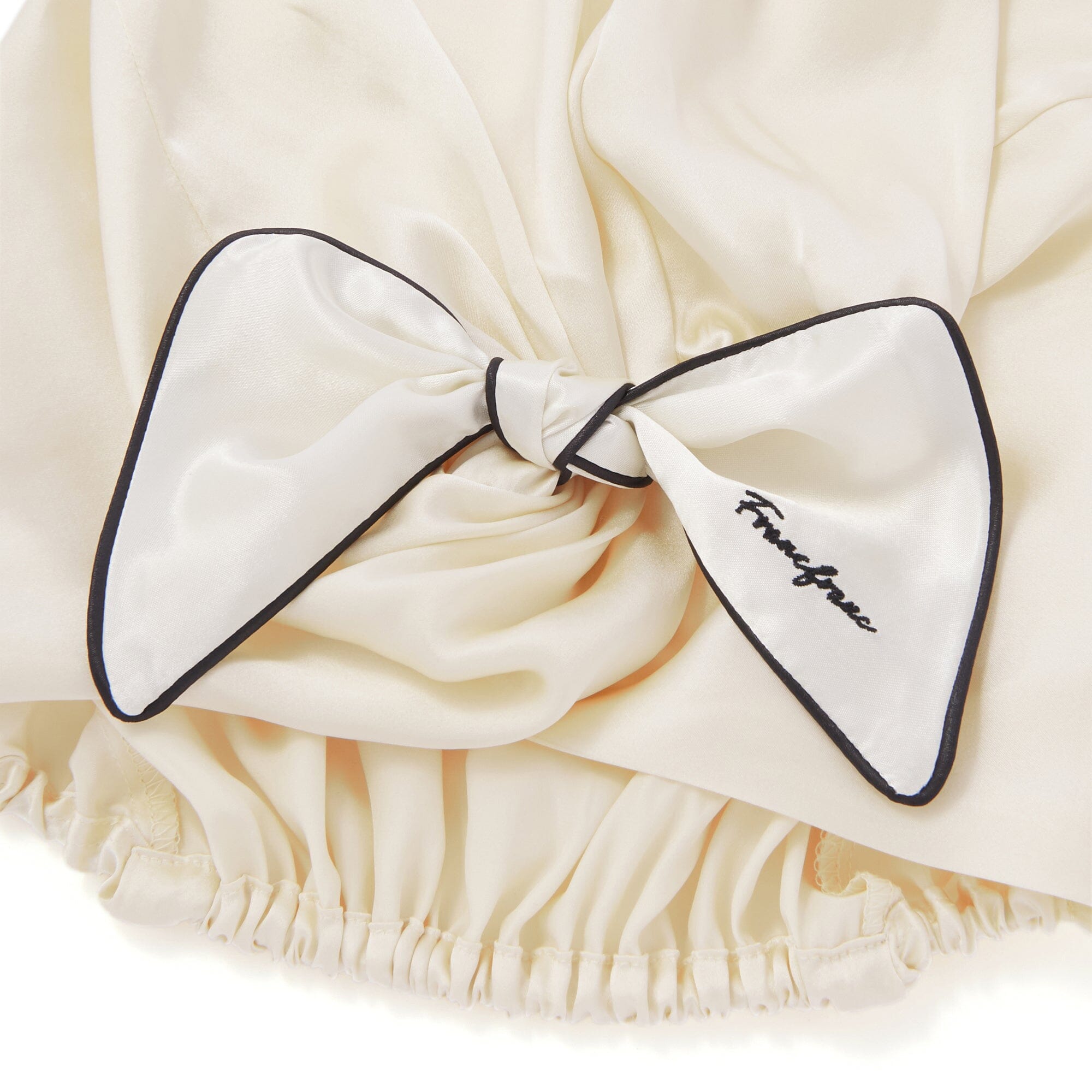 Silk Night Cap Long  Ivory