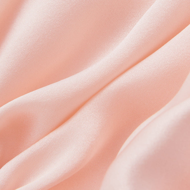 Silk Night Cap Long  Pink